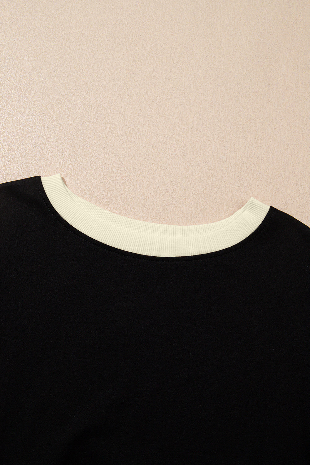 Bonbon Colorblock Edge Drop Shoulder T Shirt and Skort 2Pcs Set