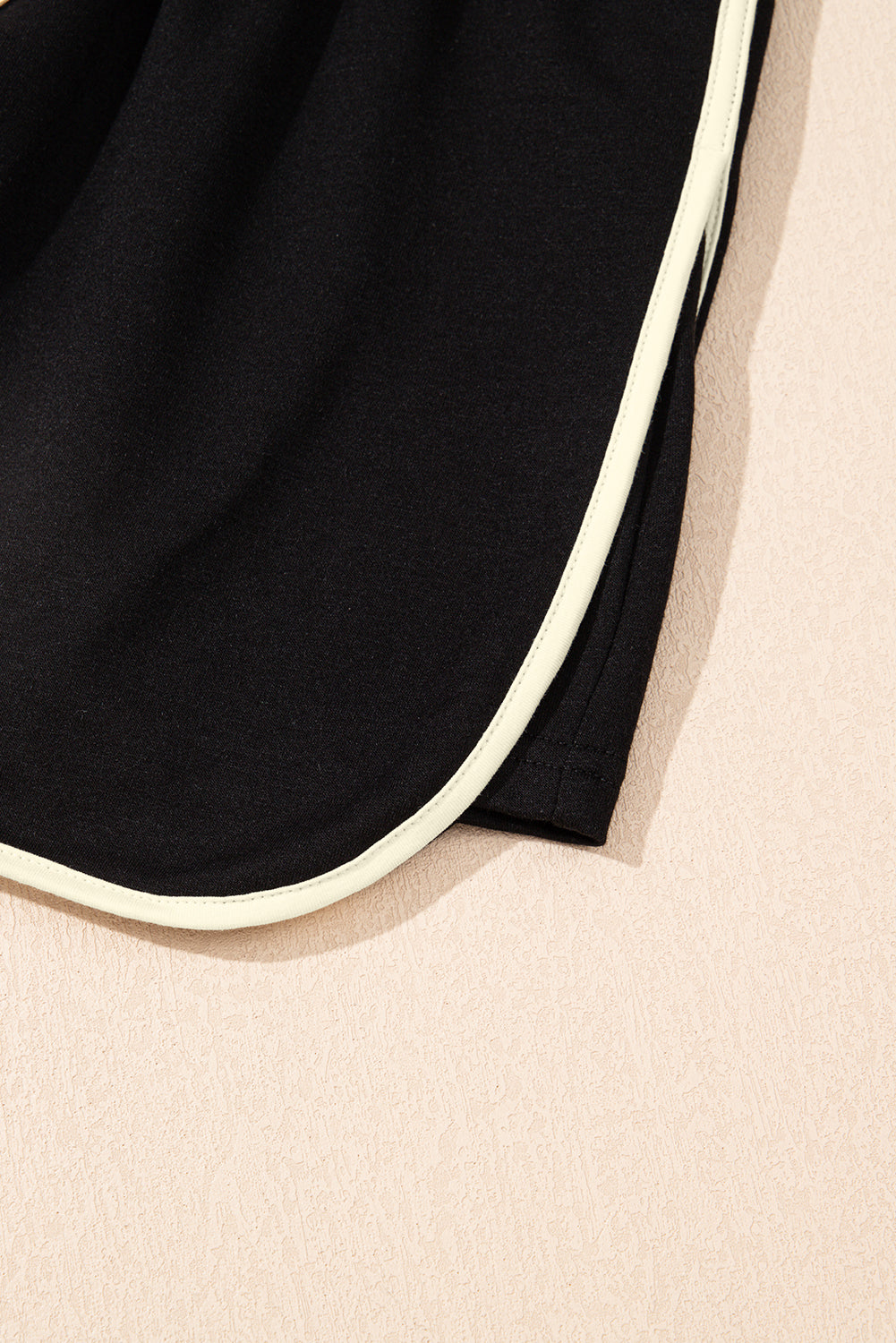 Bonbon Colorblock Edge Drop Shoulder T Shirt and Skort 2Pcs Set