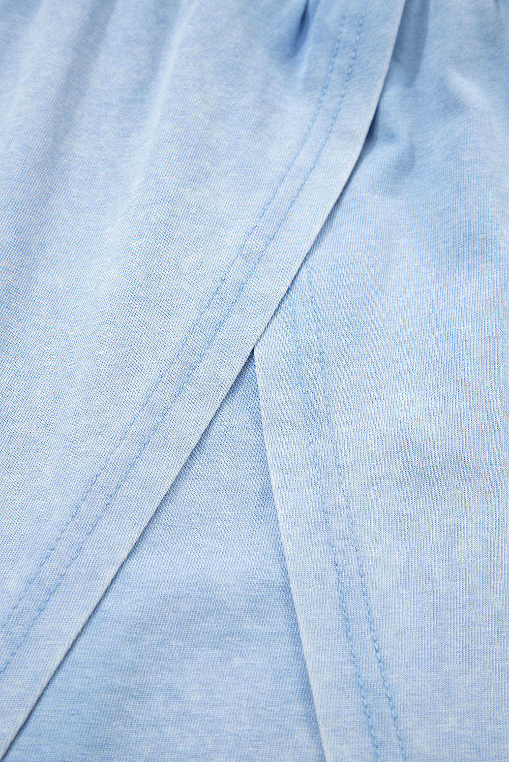 Mint Green 2 Pieces Mineral Wash Cotton Tank Top Lined Split Skirt Set