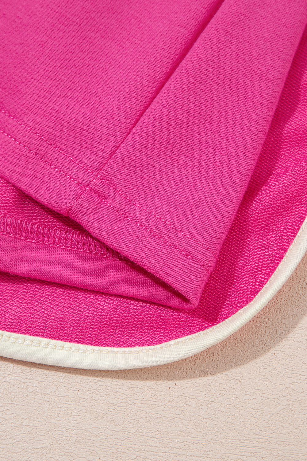 Bonbon Colorblock Edge Drop Shoulder T Shirt and Skort 2Pcs Set